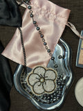 miyosiw necklace with fresh water pearl chain.